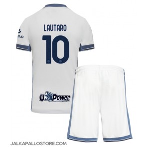 Inter Milan Lautaro Martinez #10 Vieraspaita Lapsille 2024-25 Lyhythihainen (+ shortsit)